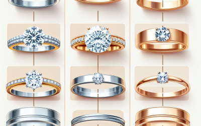 Are engagement rings and wedding rings the same or different?