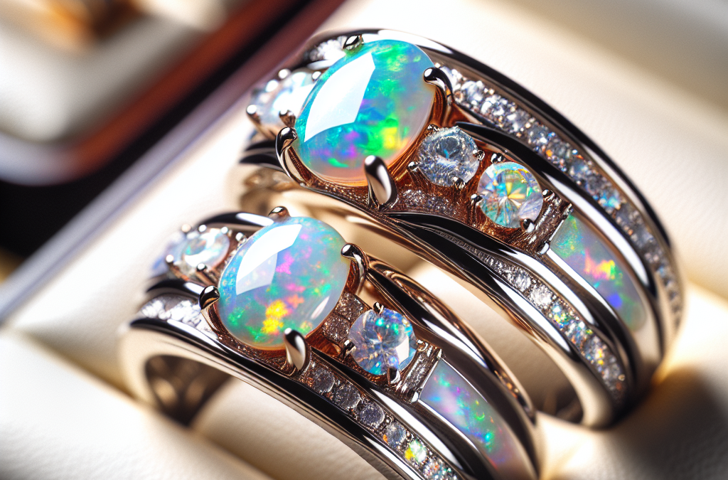 Are opal and diamond wedding rings durable for daily wear?