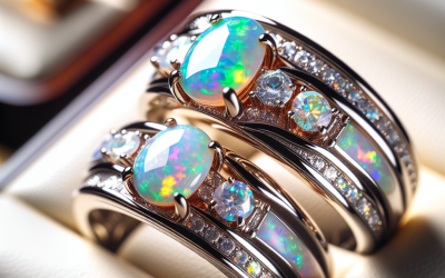 Are opal and diamond wedding rings durable for daily wear?