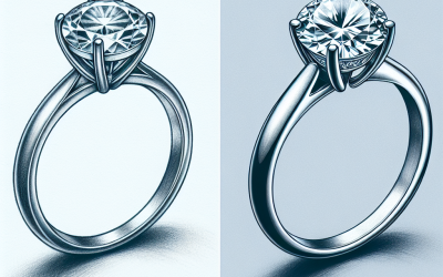How do oval engagement rings with diamonds compare to round shapes?