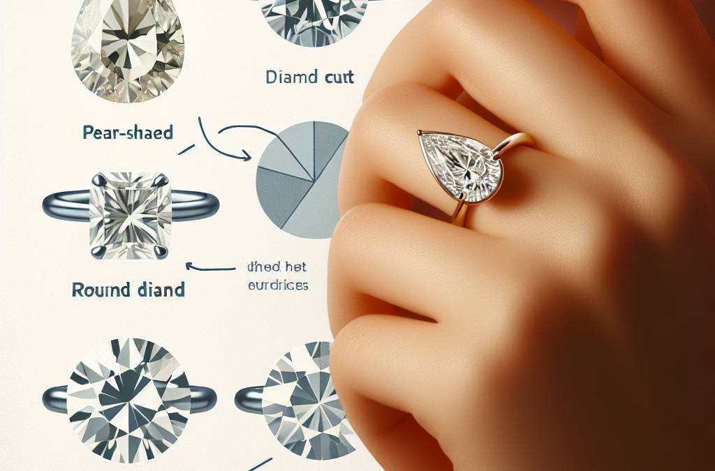 How to choose between pear diamond rings and round cuts?