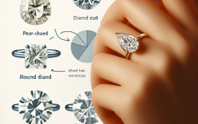 How to choose between pear diamond rings and round cuts?