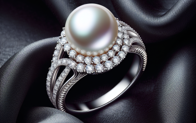 Is a pearl diamond engagement ring a good non traditional choice?