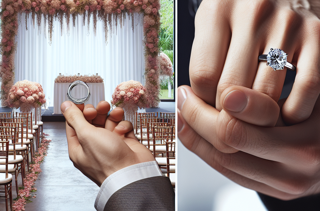 Should you wear your engagement ring during the wedding ceremony?