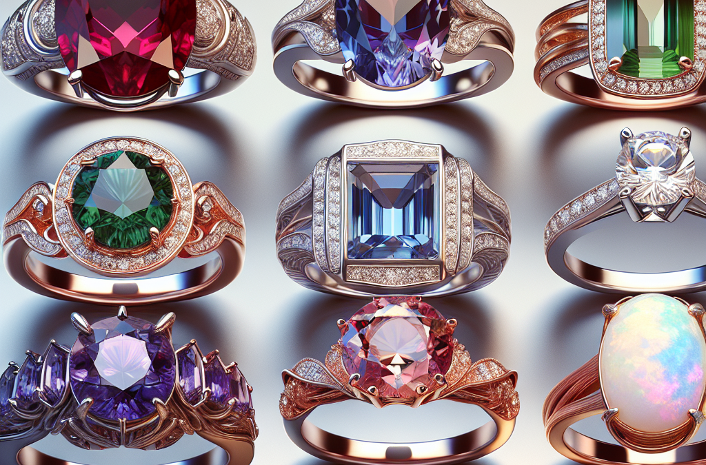 What are non traditional engagement rings with no diamond?