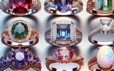 What are non traditional engagement rings with no diamond?