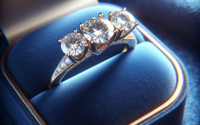 What does a 3 diamond engagement ring symbolize?