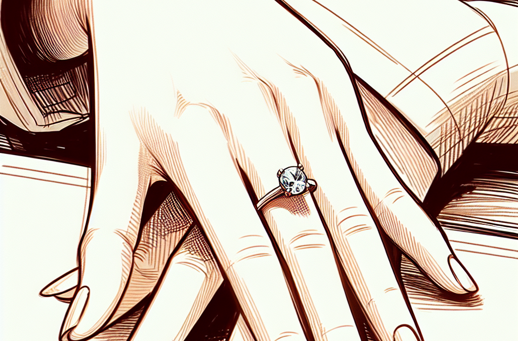 What finger is the engagement ring worn on?