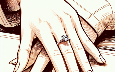 What finger is the engagement ring worn on?