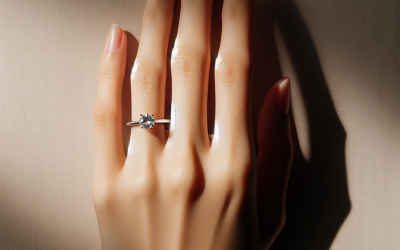 What hand is traditionally used for engagement rings?