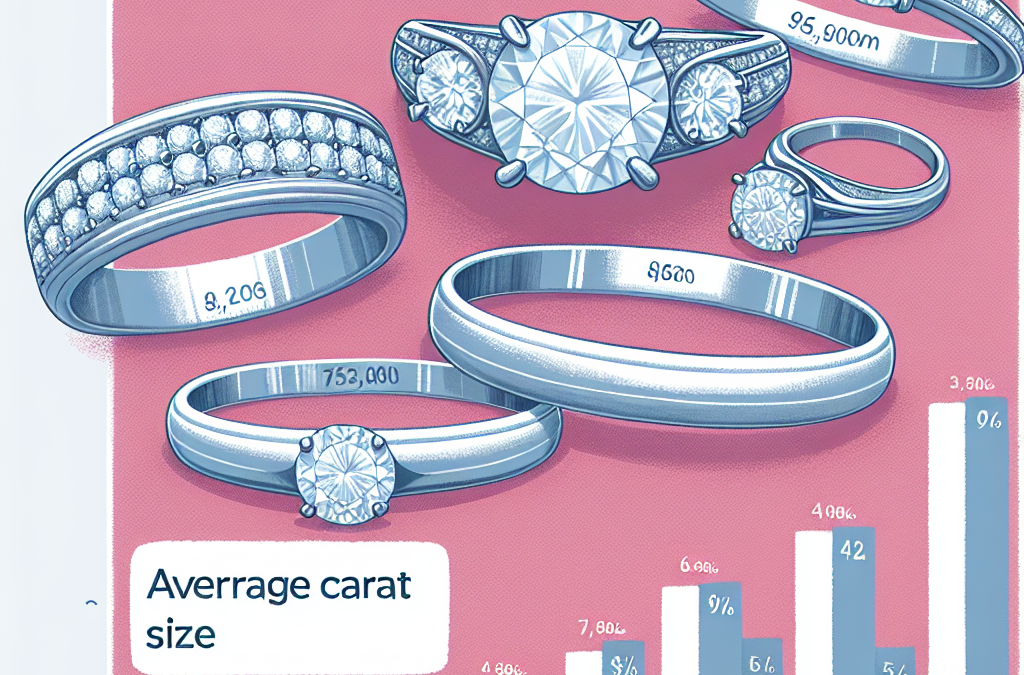 What is the average carat size for an engagement ring?