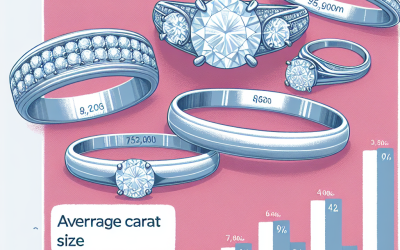 What is the average carat size for an engagement ring?