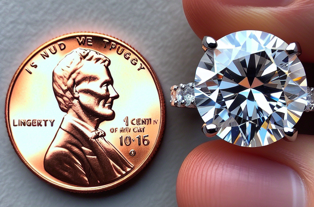 What is the average engagement ring carat size?