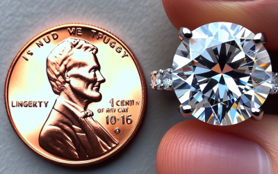 What is the average engagement ring carat size?