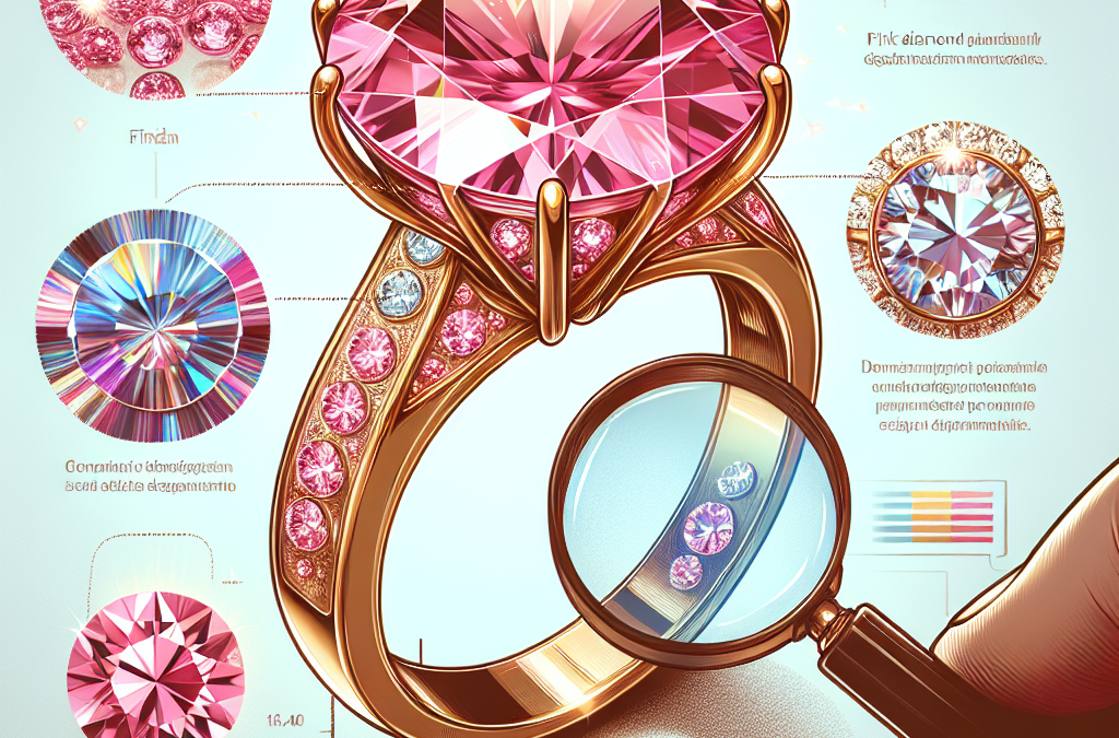 What makes a pink diamond engagement ring unique and rare?