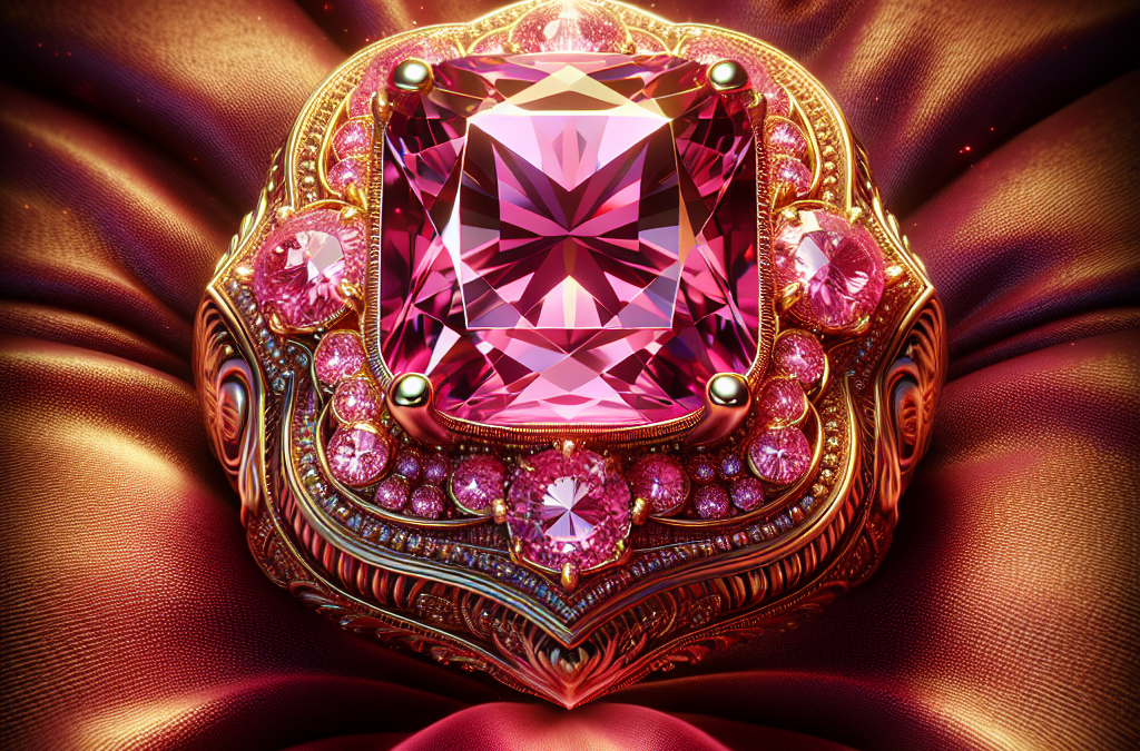 What makes a pink diamond gold ring so rare and valuable?