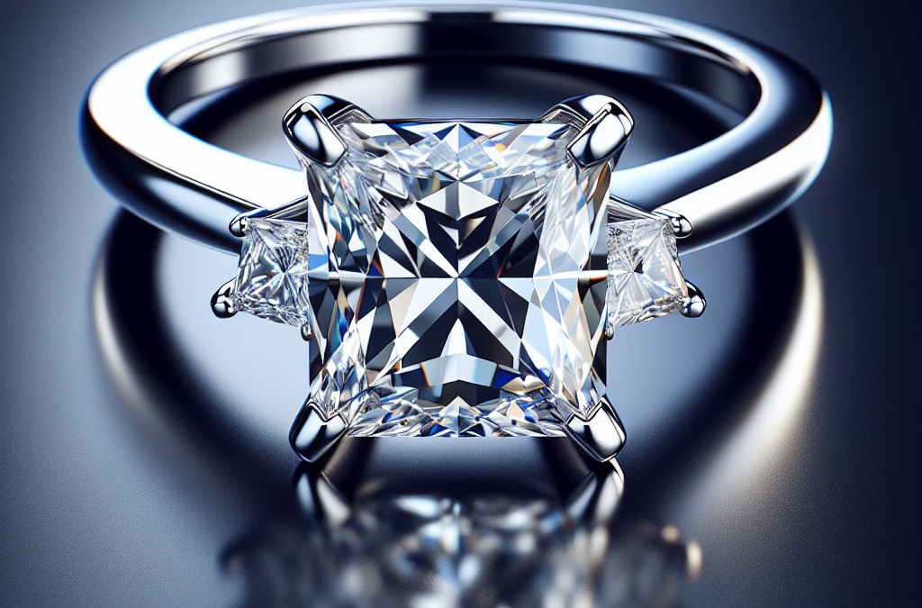 What makes a two carat princess cut diamond engagement ring special?