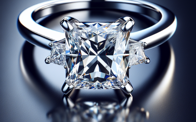 What makes a two carat princess cut diamond engagement ring special?