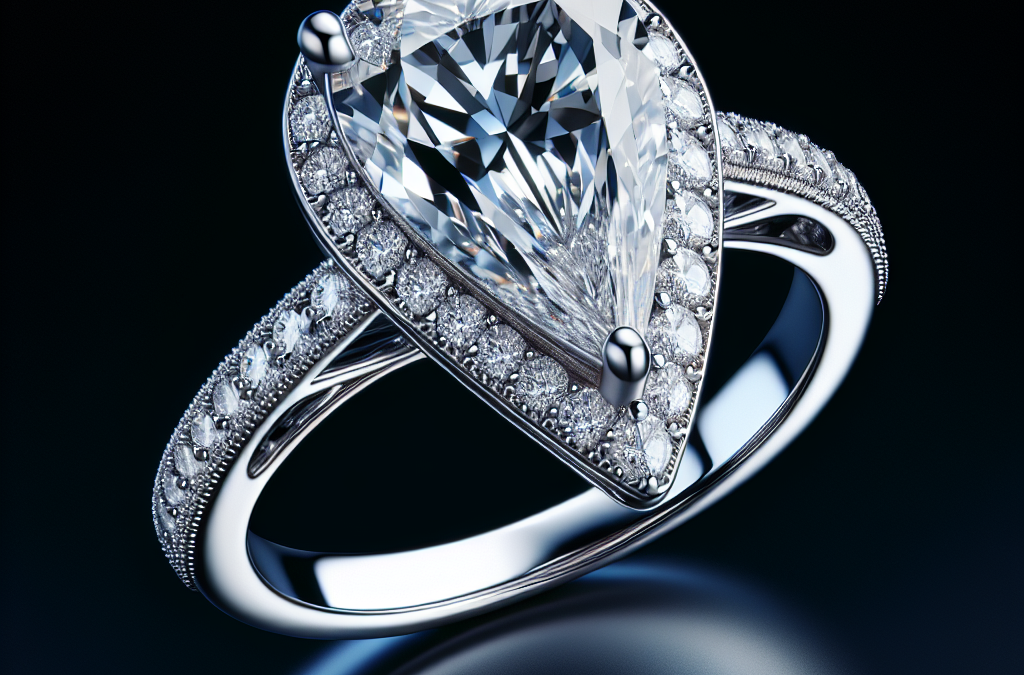 What makes pear cut diamond rings so elegant?