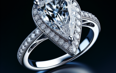 What makes pear cut diamond rings so elegant?