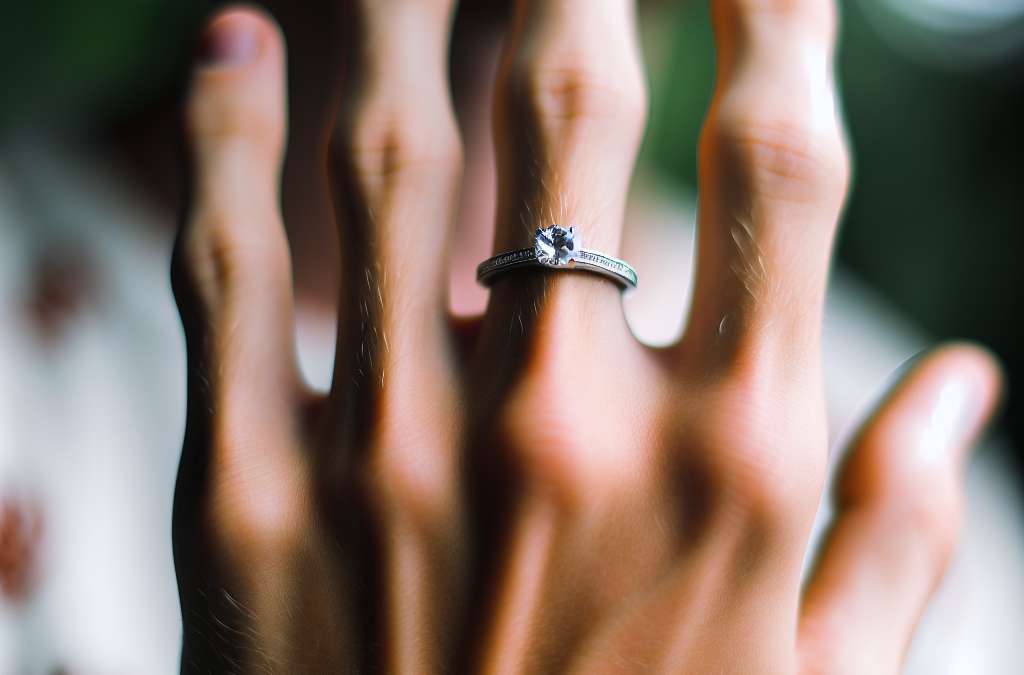 Where do engagement rings go?