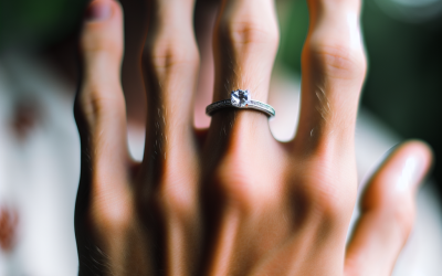 Where do engagement rings go?