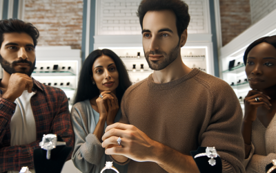 Who typically purchases engagement rings in a relationship?