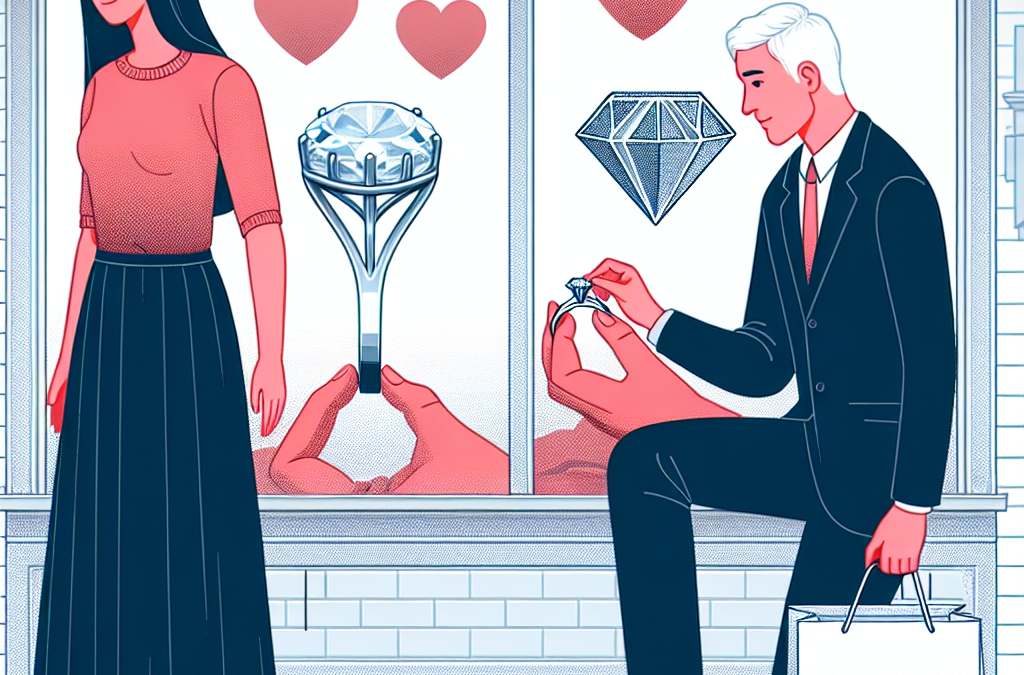 Who usually buys the diamond engagement ring—the man or the woman?