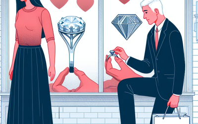 Who usually buys the diamond engagement ring—the man or the woman?