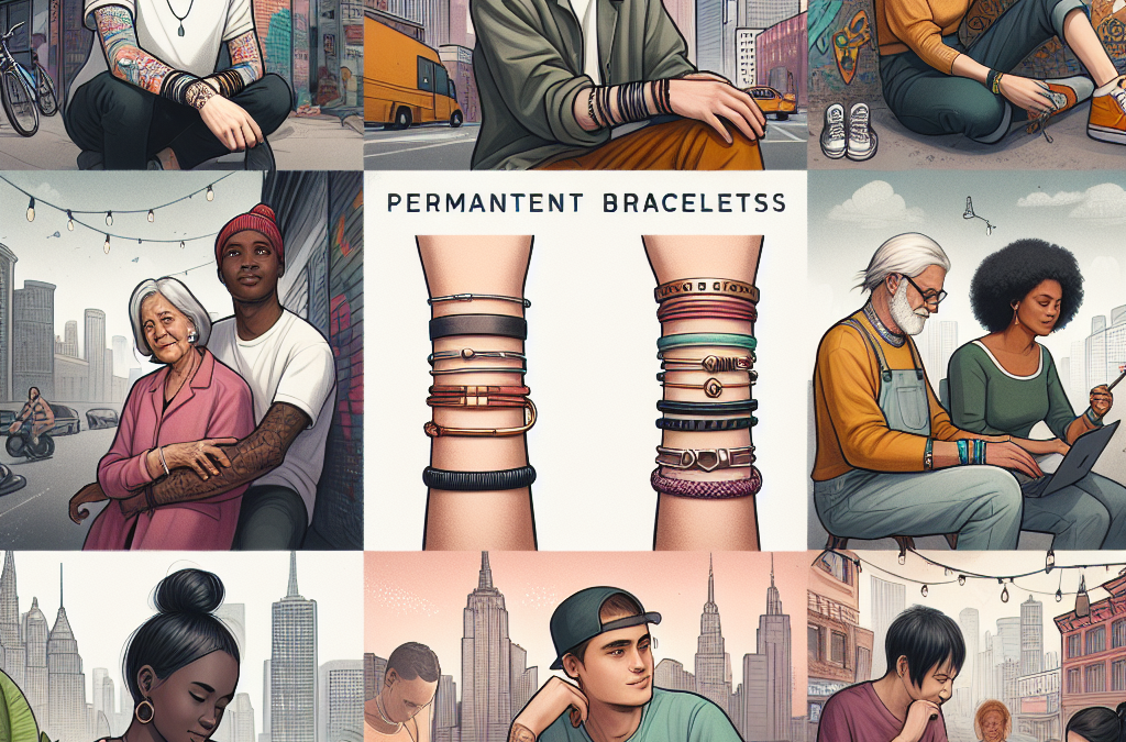 Why are permanent bracelets becoming popular in many cities?