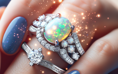 Why choose opal and diamond engagement rings over classic designs?