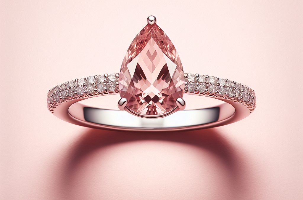 Why is a morganite diamond ring considered a stylish alternative?