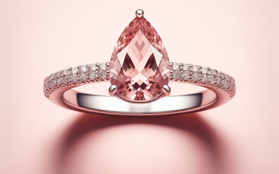 Why is a morganite diamond ring considered a stylish alternative?