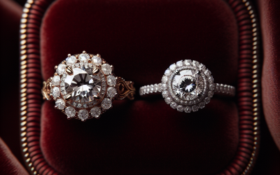 Are round halo diamond rings more expensive?