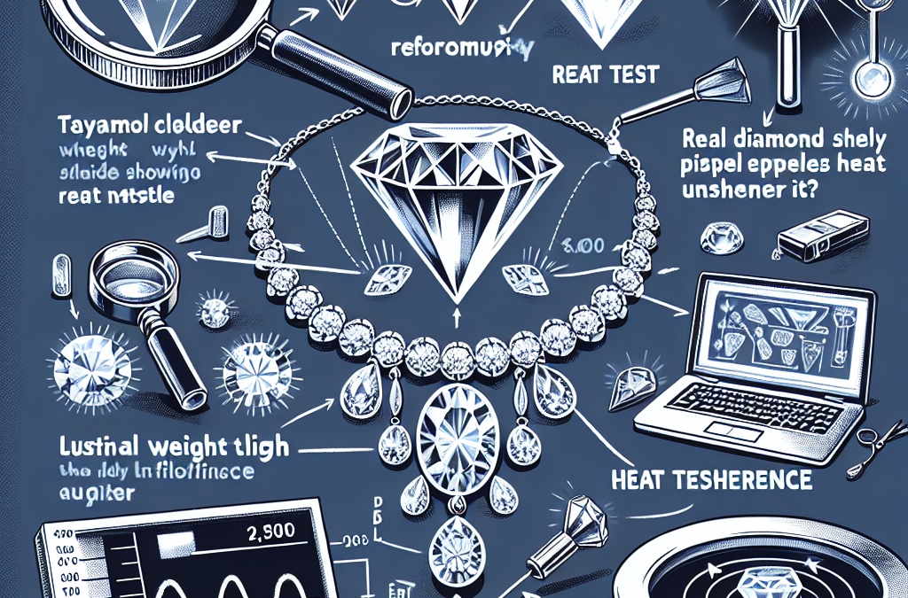 How can you tell if a diamond necklace is real?