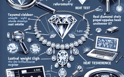 How can you tell if a diamond necklace is real?