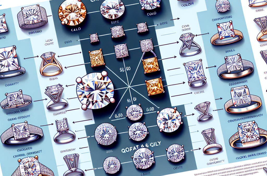 How to compare carat size vs. quality in high-end engagement rings?