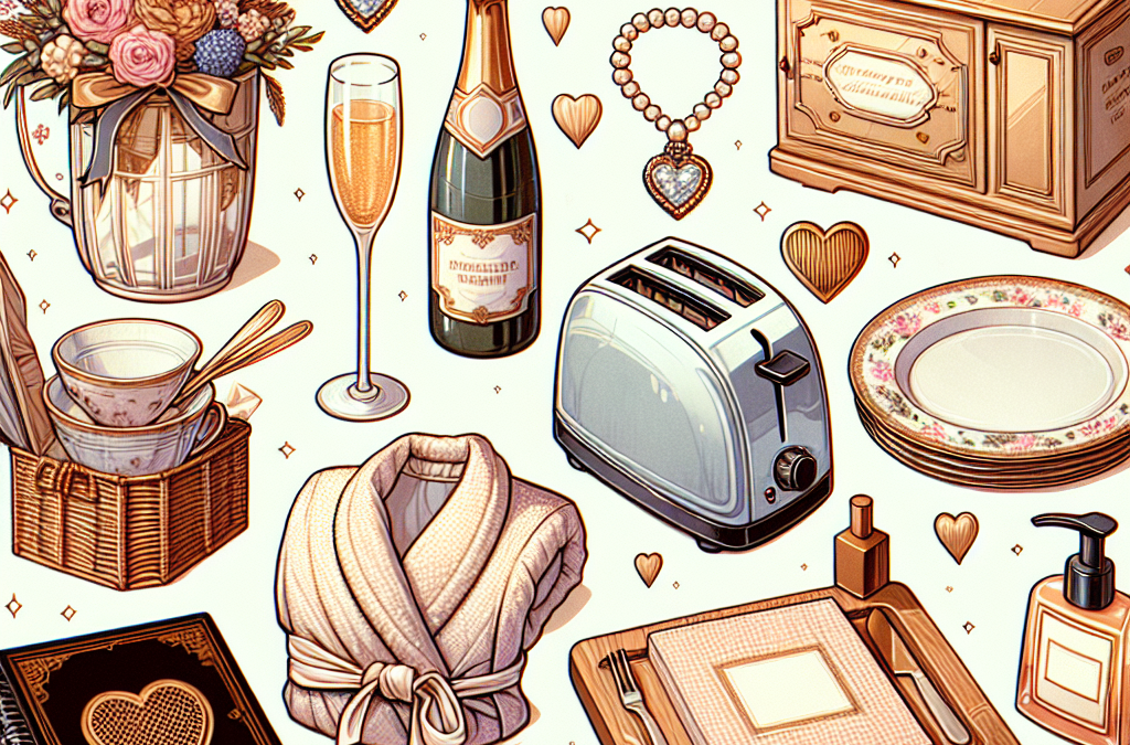What are examples of popular bridal shower gifts?