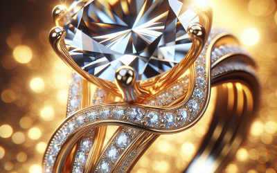 What are the benefits of an engagement ring with diamond and gold?
