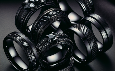 What are the best women’s black wedding band options?