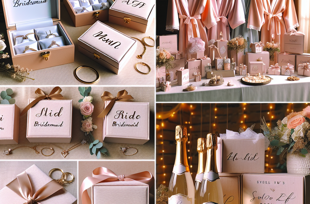 What are thoughtful present ideas for a bridal party?