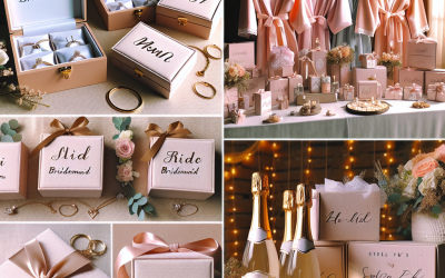 What are thoughtful present ideas for a bridal party?