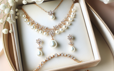 What does a matching bridal party jewelry set typically include?