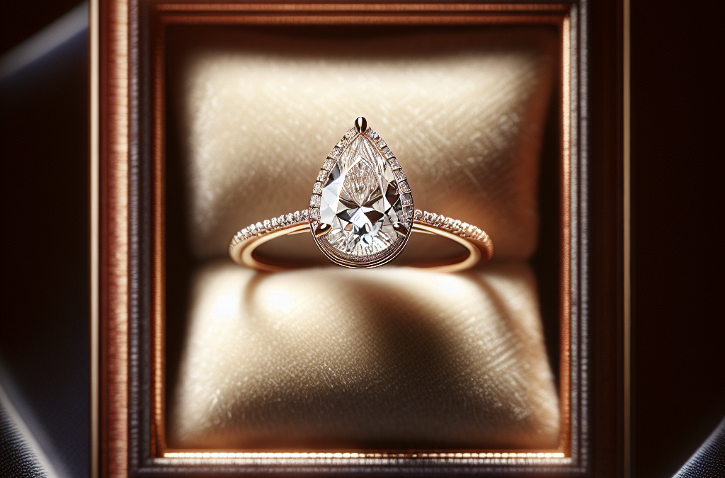 What does a pear shaped diamond say about your engagement ring style?