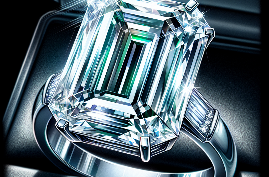 What is an engagement emerald diamond ring?