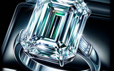 What is an engagement emerald diamond ring?