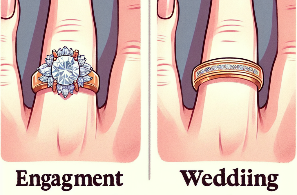What is the difference between engagement rings and wedding rings?