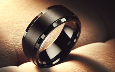 What is the meaning of a black titanium wedding band?