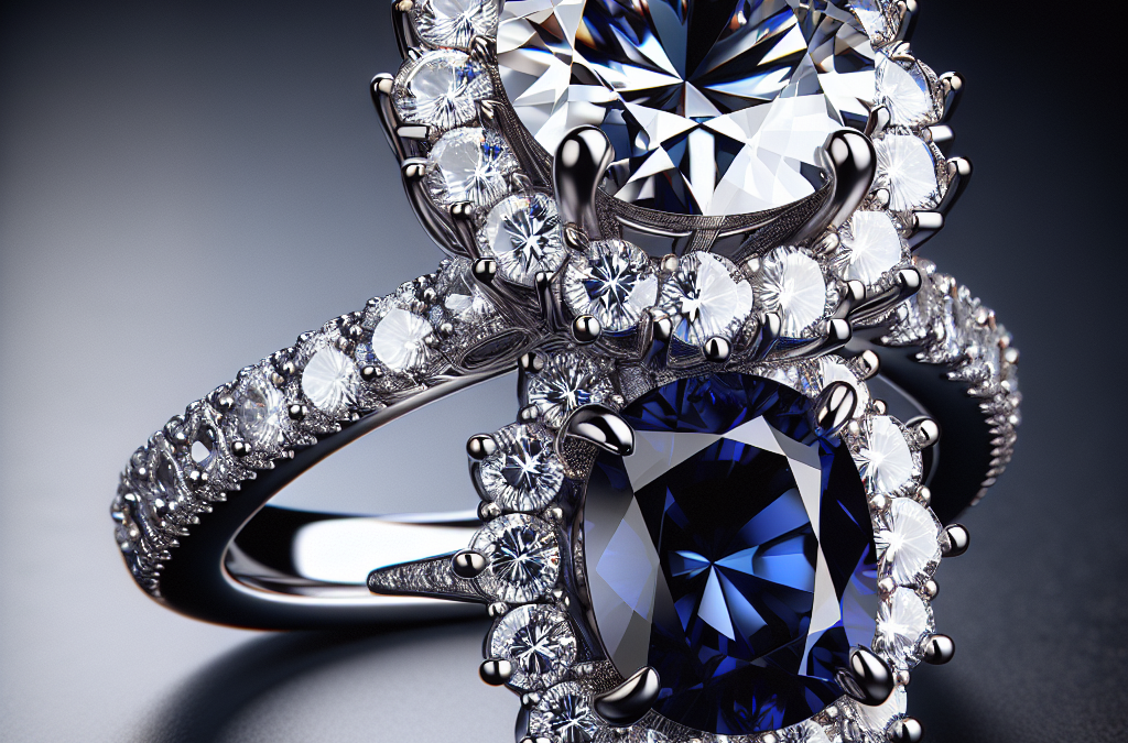 What makes engagement rings with diamond sapphire unique?