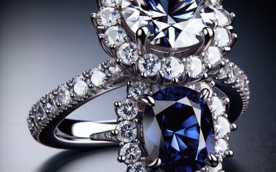 What makes engagement rings with diamond sapphire unique?